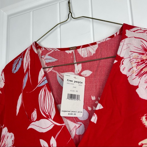 Free People Ob815445 red top - Picture 4 of 6